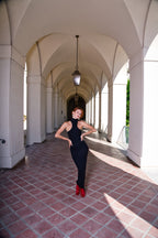 High turtle neck maxi dress