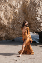 Leopards maxi dress